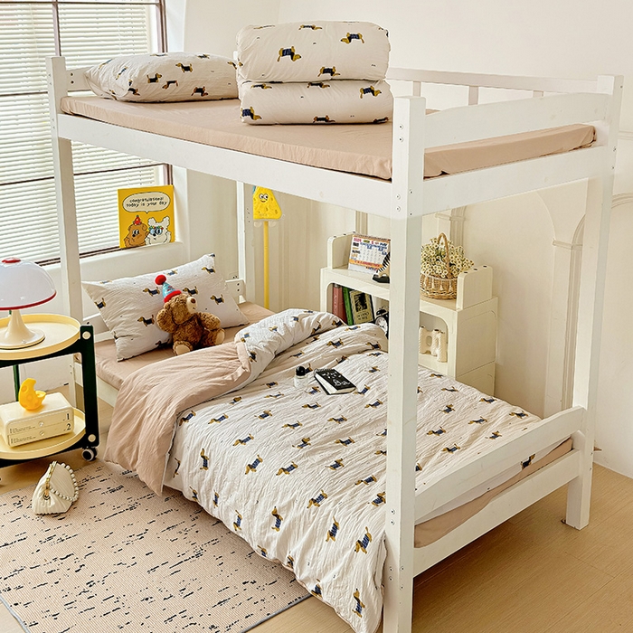 91家纺网 家纺一手货源 找家纺 海岛哥哥 2025新款云朵棉宿舍学生三件套 腊肠狗