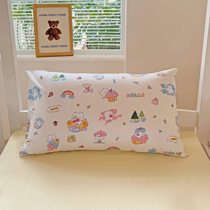 91家纺网 家纺一手货源 找家纺 海岛哥哥 2025新款云朵棉宿舍学生三件套 快乐元素