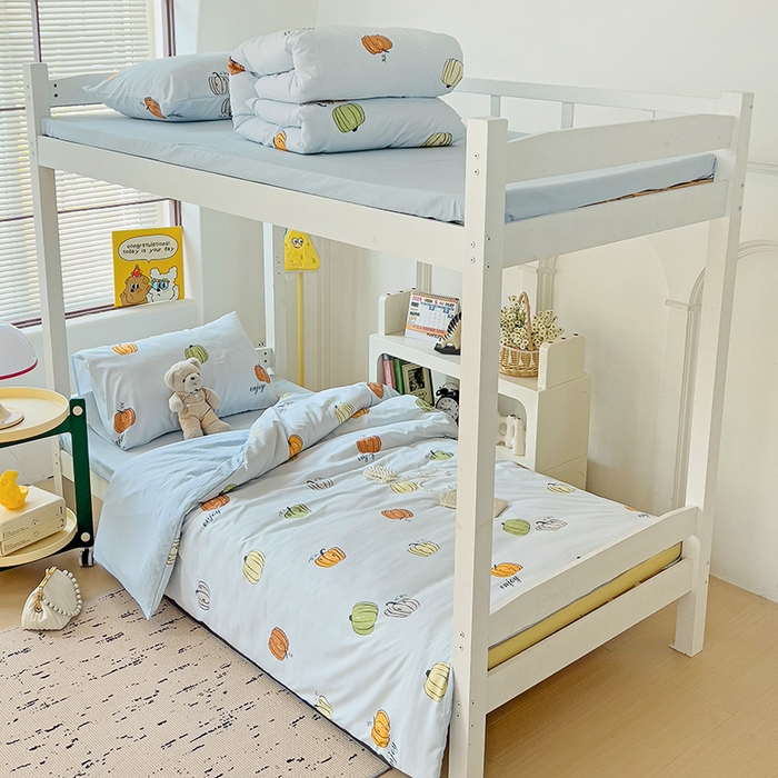 91家纺网 家纺一手货源 找家纺 海岛哥哥 2025新款云朵棉宿舍学生三件套 小南瓜