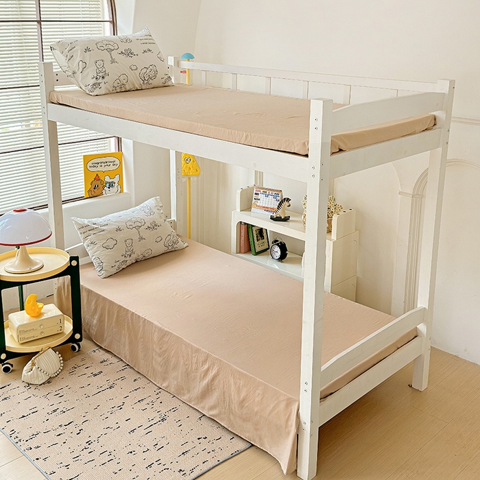 91家纺网 家纺一手货源 找家纺 海岛哥哥 2025新款云朵棉宿舍学生三件套 熊宝乐园