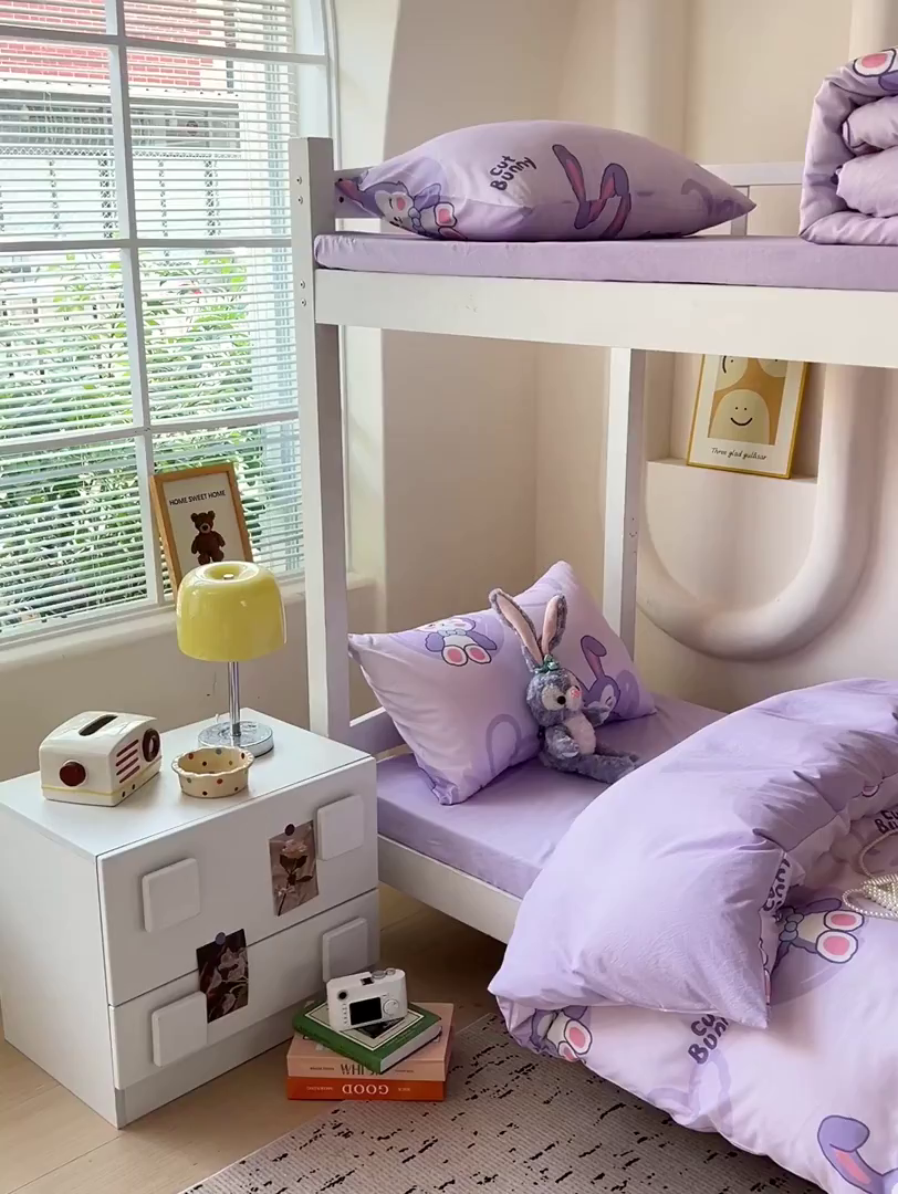 91家纺网 家纺一手货源 找家纺 海岛哥哥 2025新款云朵棉宿舍学生三件套 黛菲