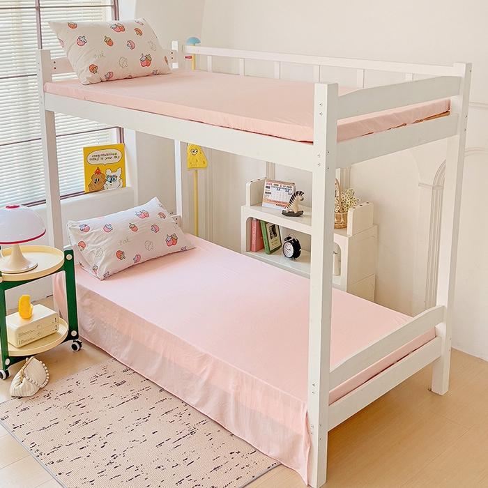 91家纺网 家纺一手货源 找家纺 港岛妹妹 2025新款宿舍学生三件套 夏日草莓