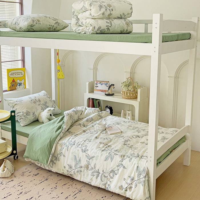 91家纺网 家纺一手货源 找家纺 港岛妹妹 2025新款宿舍学生三件套 藤蔓