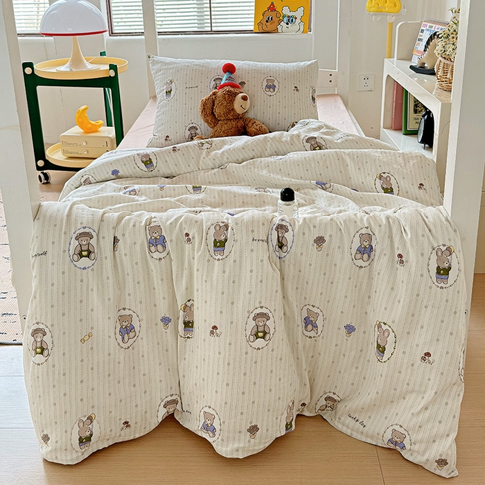 91家纺网 家纺一手货源 找家纺 港岛妹妹 2025新款宿舍学生三件套 童年玩偶