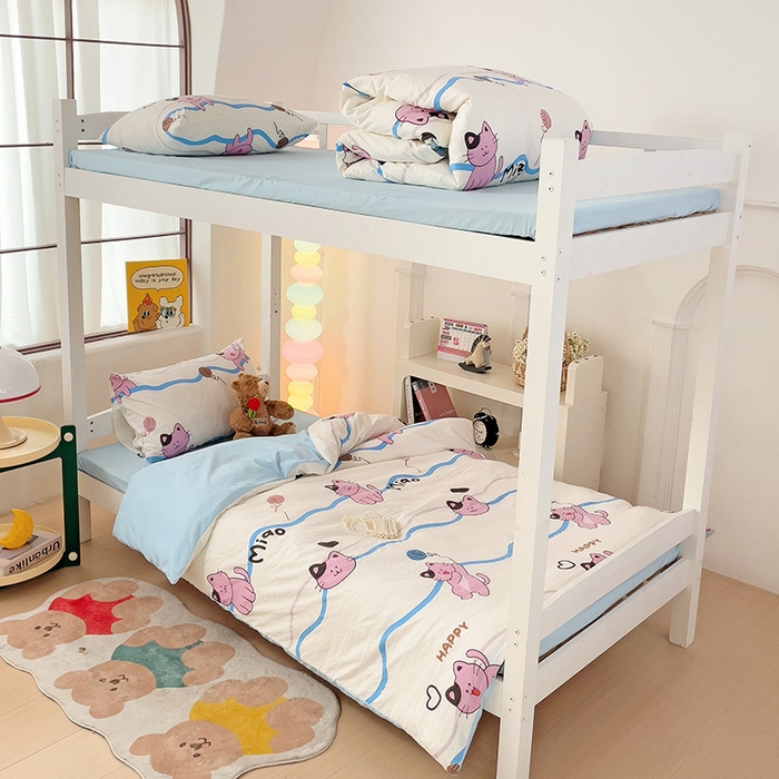 港岛妹妹 2025新款宿舍学生三件套 线条喵