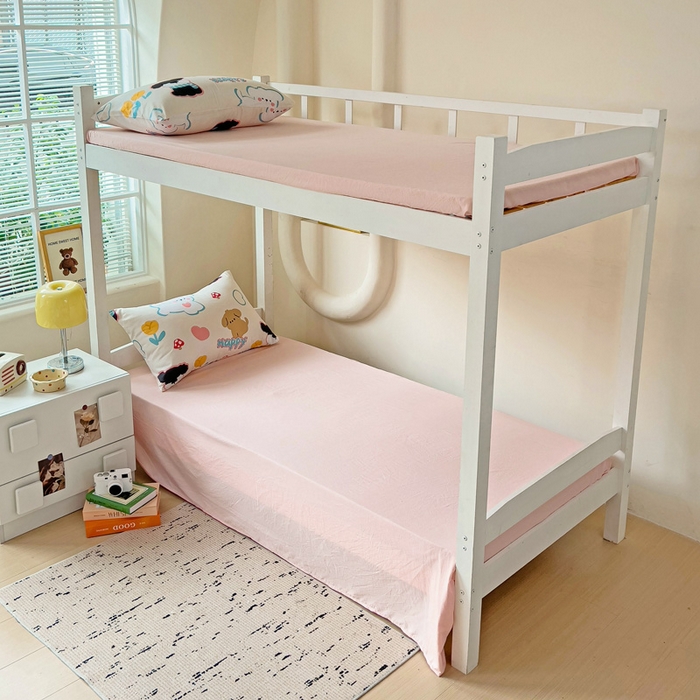 91家纺网 家纺一手货源 找家纺 海岛哥哥 2025新款云朵棉宿舍学生三件套 彩虹小狗