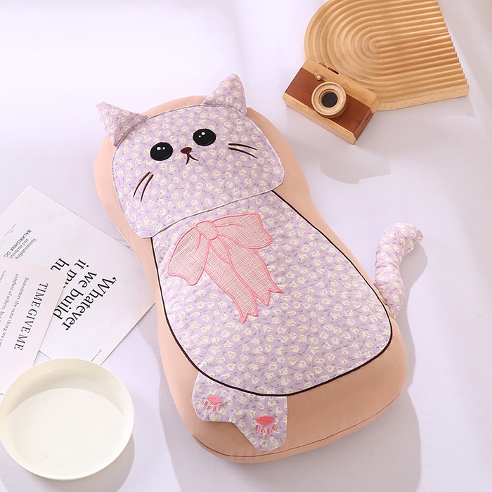 91家纺网 家纺一手货源 找家纺 （总）蔻眠 叮叮猫-全棉卡通荞麦枕儿童学生成人护颈枕芯