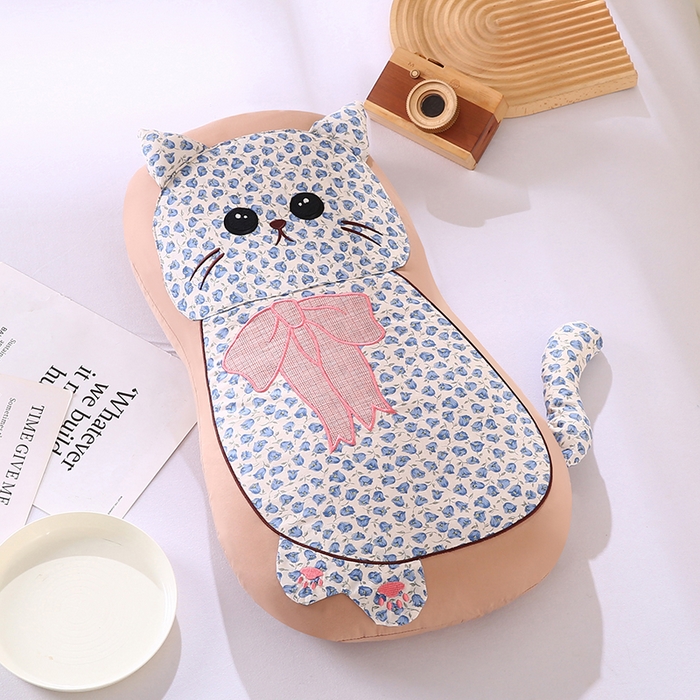 91家纺网 家纺一手货源 找家纺 （总）蔻眠 叮叮猫-全棉卡通荞麦枕儿童学生成人护颈枕芯