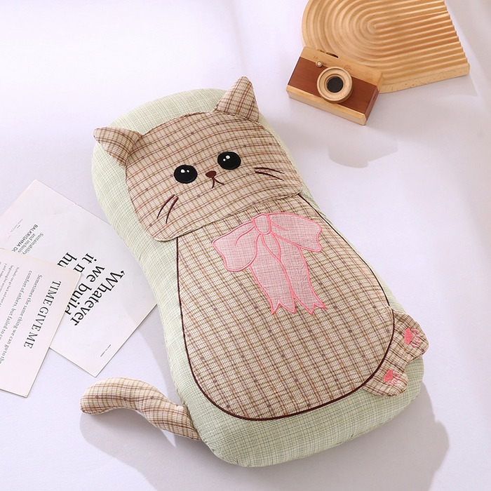 91家纺网 家纺一手货源 找家纺 （总）蔻眠 叮叮猫-全棉卡通荞麦枕儿童学生成人护颈枕芯