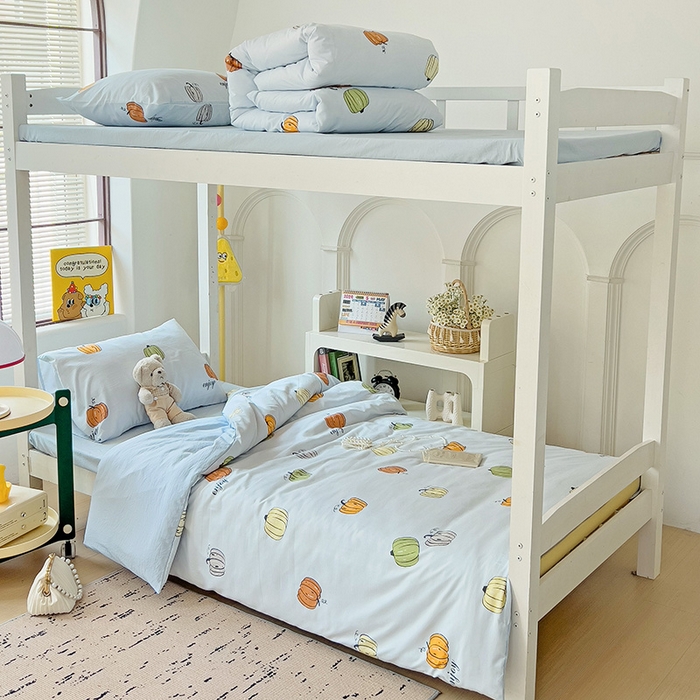 91家纺网 家纺一手货源 找家纺 港岛妹妹 2025新款宿舍学生三件套 小南瓜