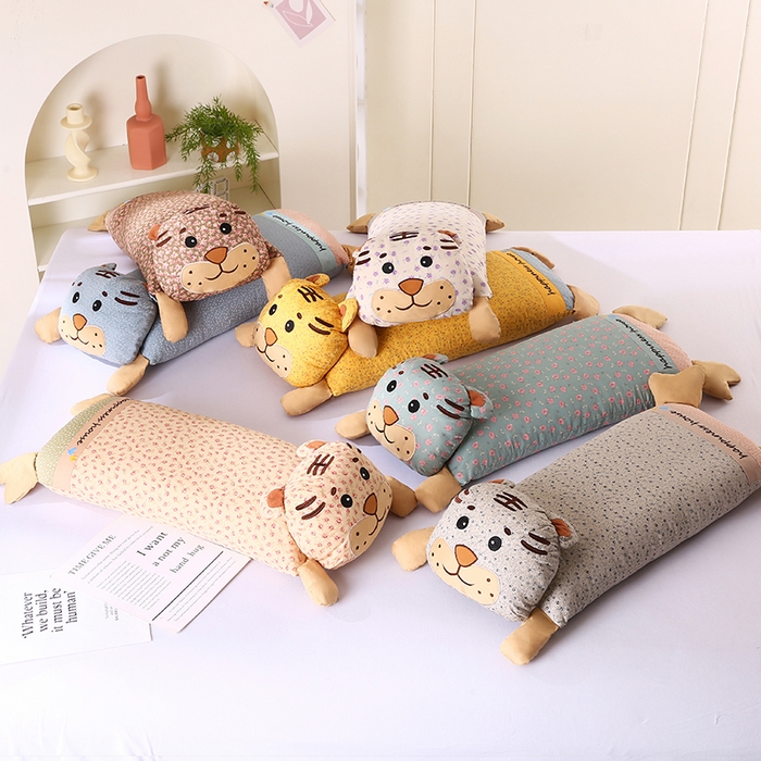 91家纺网 家纺一手货源 找家纺 蔻眠 乖乖虎-全棉卡通荞麦枕儿童学生成人护颈枕芯 主图