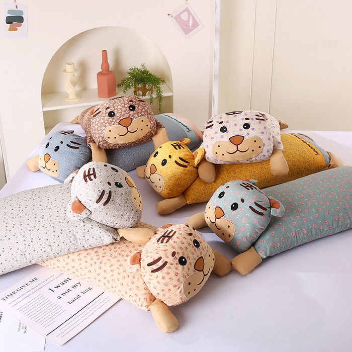 91家纺网 家纺一手货源 找家纺 蔻眠 乖乖虎-全棉卡通荞麦枕儿童学生成人护颈枕芯 主图