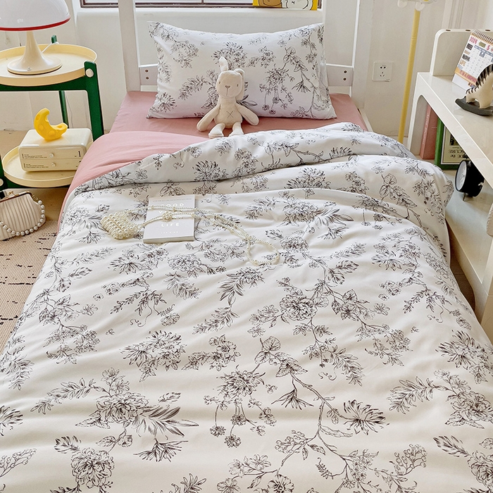 91家纺网 家纺一手货源 找家纺 海岛哥哥 2025新款云朵棉宿舍学生三件套 时安