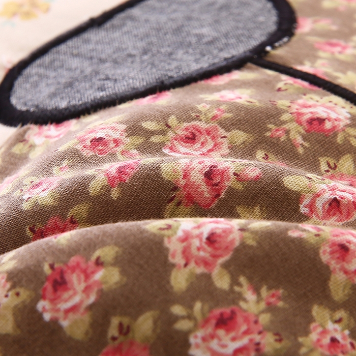 91家纺网 家纺一手货源 找家纺 蔻眠 印花俏皮猴-全棉卡通荞麦枕儿童学生成人护颈枕芯 印花俏皮猴-粉色