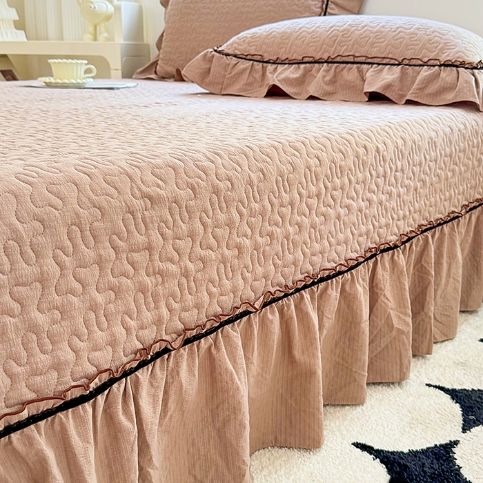 91家纺网 家纺一手货源 找家纺 仟网汇 2025新款床盖四件套夏被四件套（活套被套） 可颂