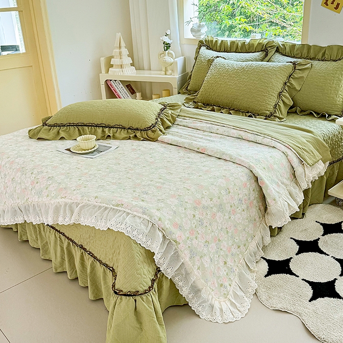 仟网汇 2025新款床盖四件套夏被四件套（活套被套） 莱茵河畔