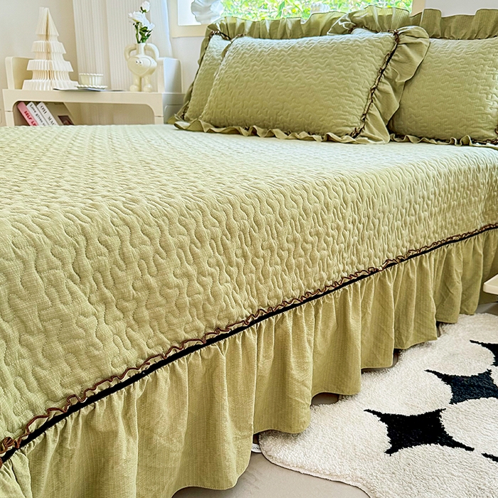 91家纺网 家纺一手货源 找家纺 仟网汇 2025新款床盖四件套夏被四件套（活套被套） 莱茵河畔