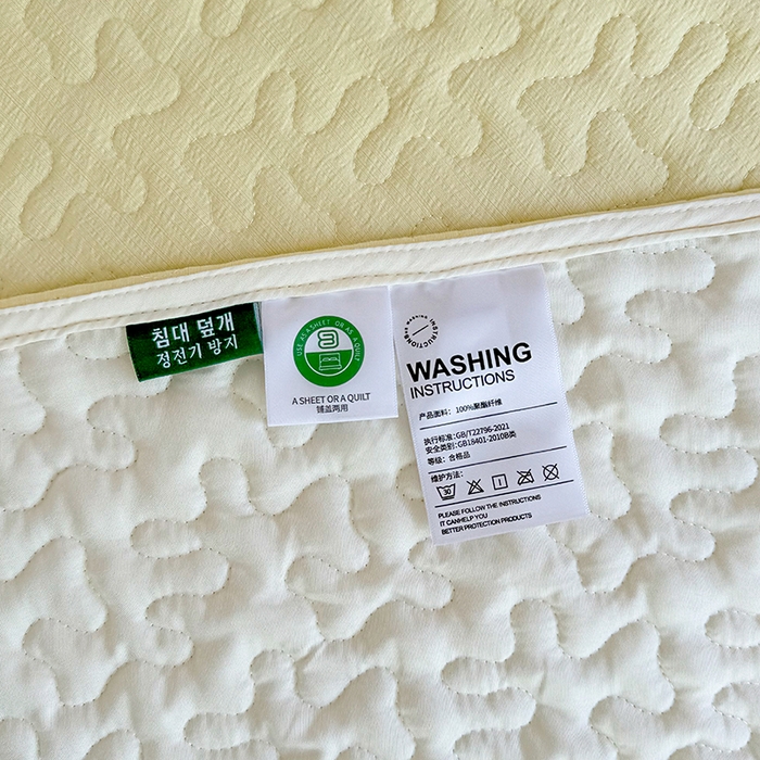 91家纺网 家纺一手货源 找家纺 仟网汇 2025新款床盖四件套夏被四件套（活套被套） 奶油波点