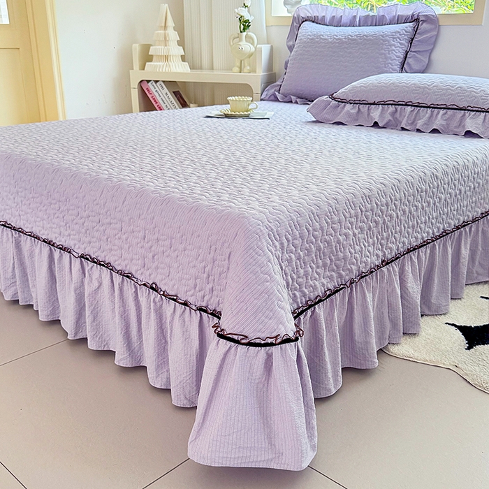 91家纺网 家纺一手货源 找家纺 仟网汇 2025新款床盖四件套夏被四件套（活套被套） 山野栀子