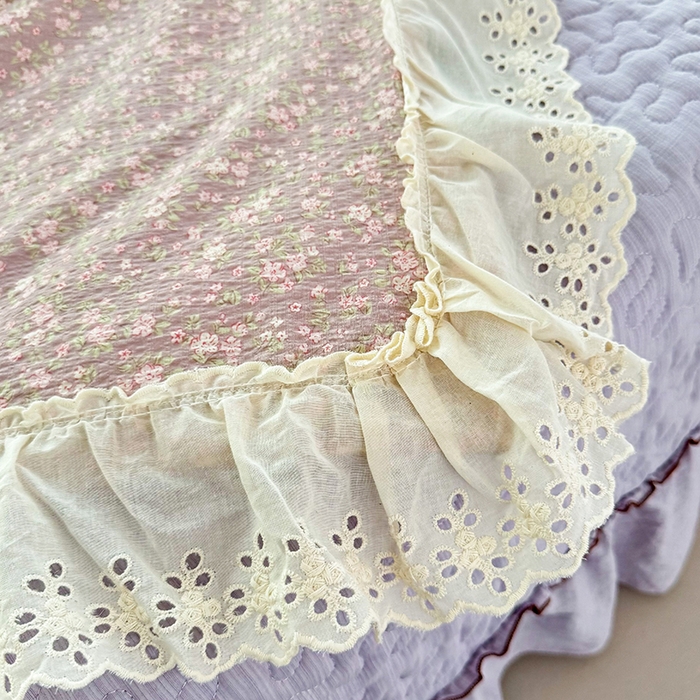 91家纺网 家纺一手货源 找家纺 仟网汇 2025新款床盖四件套夏被四件套（活套被套） 山野栀子