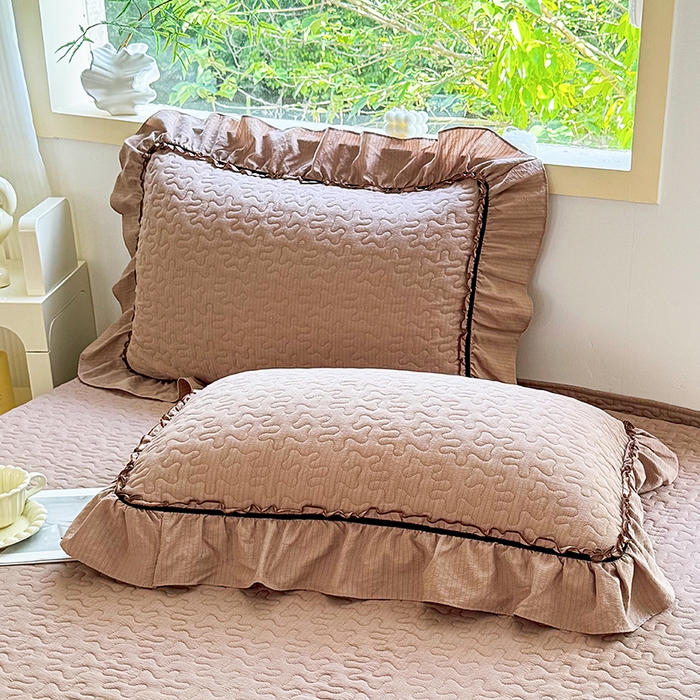 91家纺网 家纺一手货源 找家纺 仟网汇 2025新款床盖四件套夏被四件套（活套被套） 太妃糖