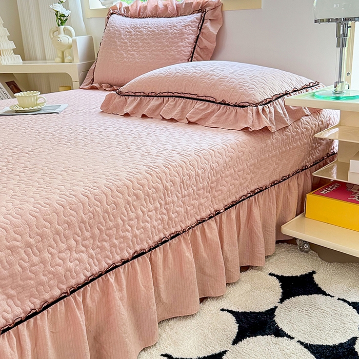 91家纺网 家纺一手货源 找家纺 仟网汇 2025新款床盖四件套夏被四件套（活套被套） 心动