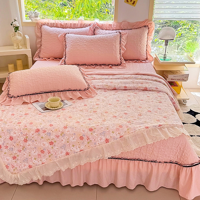 91家纺网 家纺一手货源 找家纺 仟网汇 2025新款床盖四件套夏被四件套（活套被套） 云水瑶