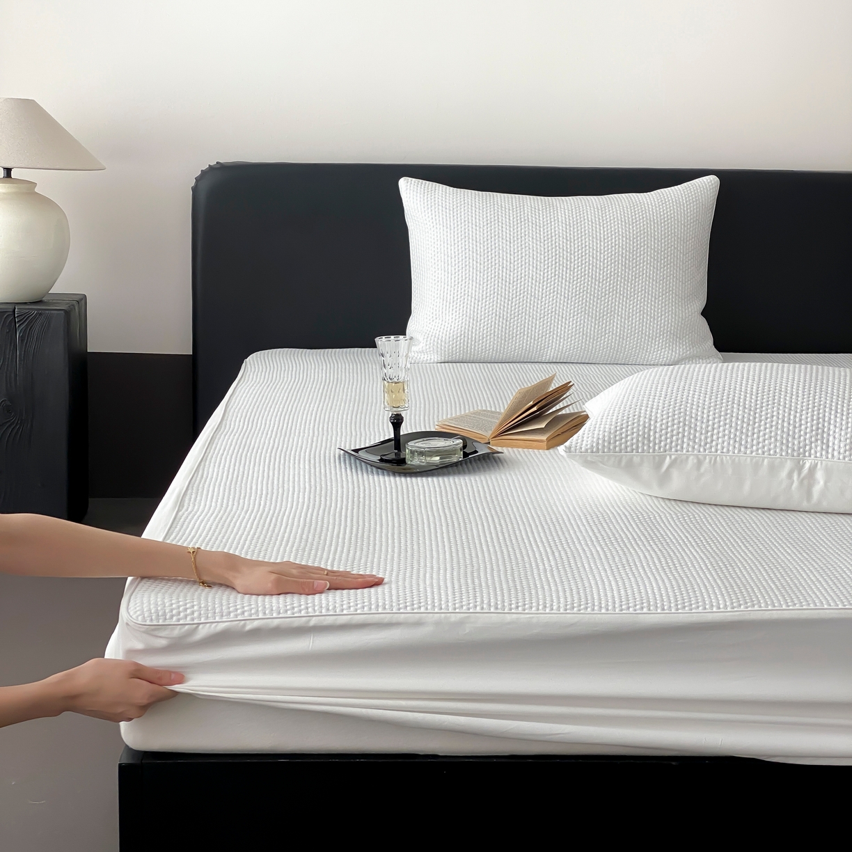 赫帛 2025春夏新款日本ICE 3D Max进口冷感软凉席空调席 素编-白