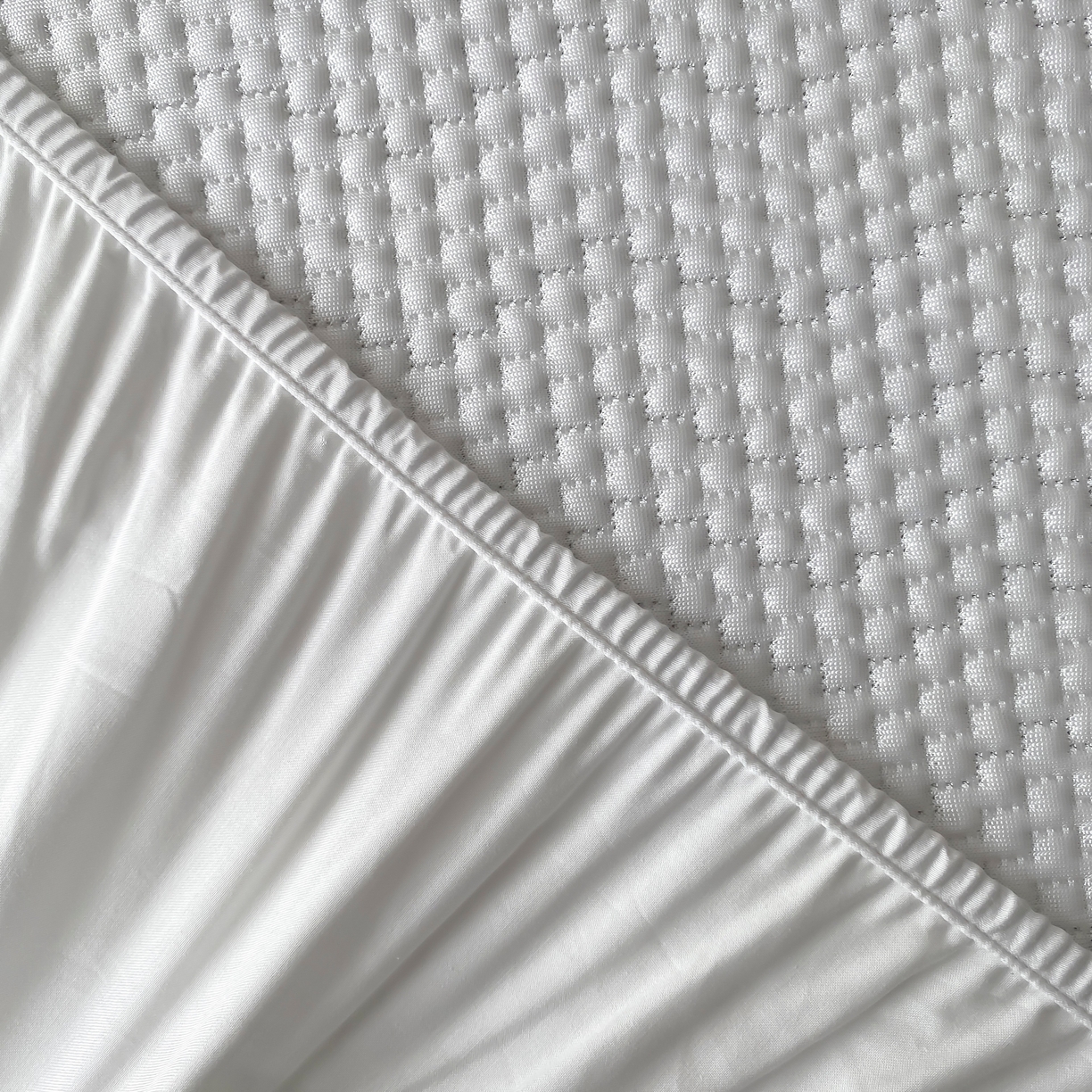 91家纺网 家纺一手货源 找家纺 赫帛 2025春夏新款日本ICE 3D Max进口冷感软凉席空调席 素编-白