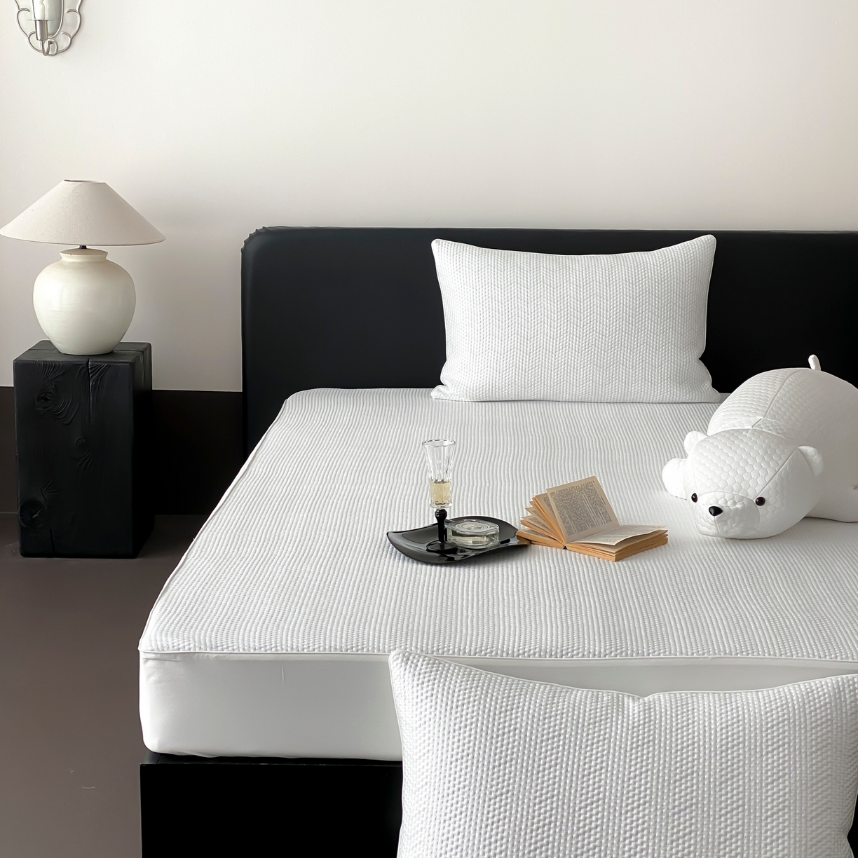 91家纺网 家纺一手货源 找家纺 赫帛 2025春夏新款日本ICE 3D Max进口冷感软凉席空调席 素编-白