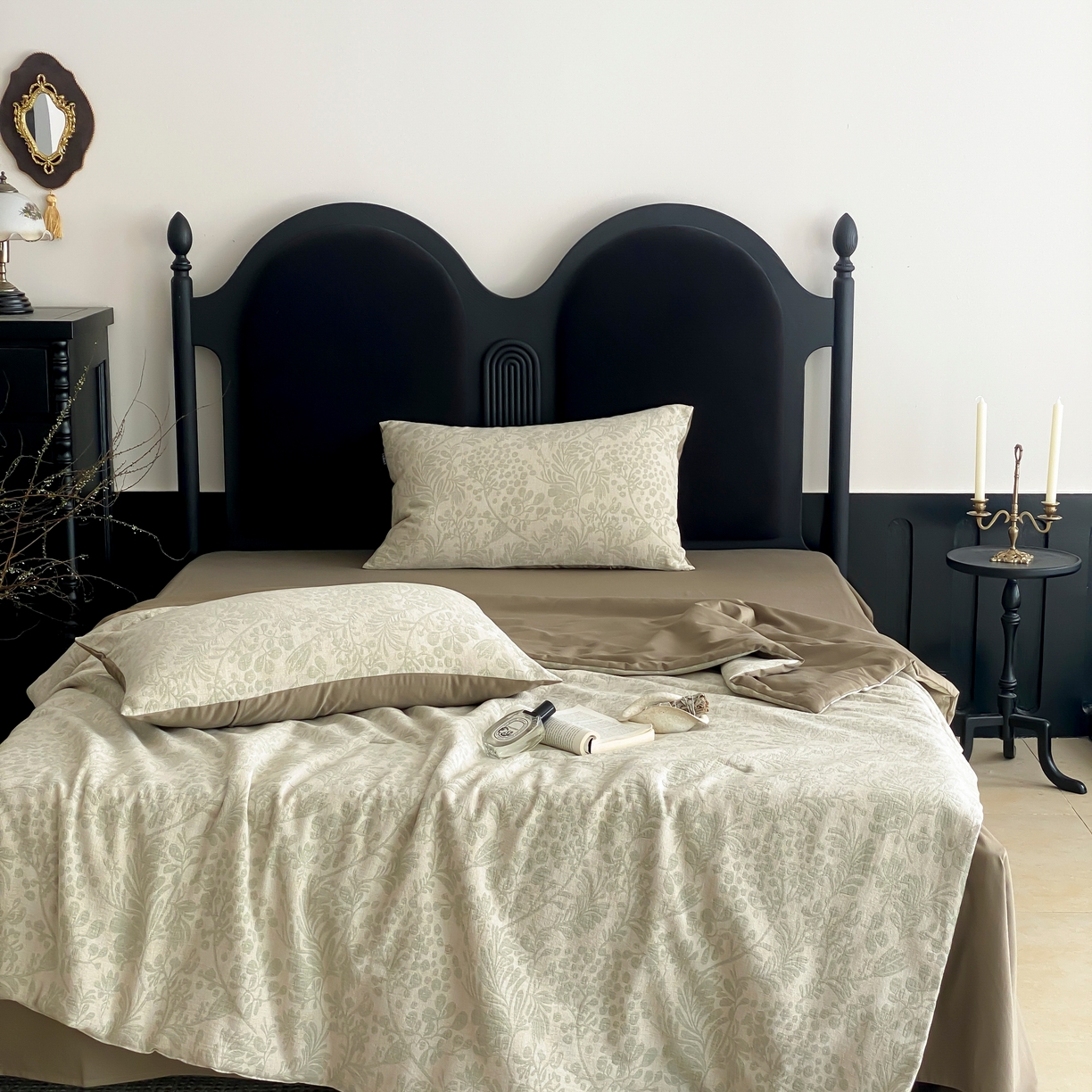 91家纺网 家纺一手货源 找家纺 赫帛 2025春夏新款全棉纯棉色织提花数码印花七草夏被夏凉被空调被 七草-绿色夏被