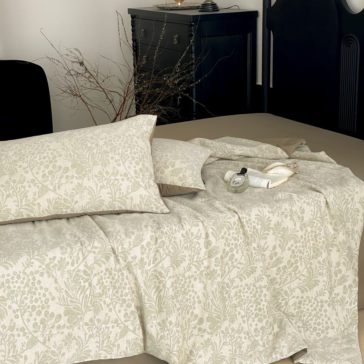 91家纺网 家纺一手货源 找家纺 赫帛 2025春夏新款全棉纯棉色织提花数码印花七草夏被夏凉被空调被 七草-绿色夏被