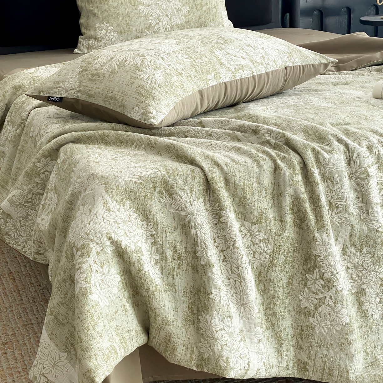 91家纺网 家纺一手货源 找家纺 （总）赫帛 2025春夏新款全棉纯棉色织提花数码印花椿野夏被夏凉被空调被