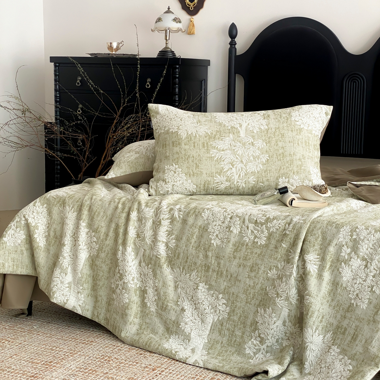 91家纺网 家纺一手货源 找家纺 （总）赫帛 2025春夏新款全棉纯棉色织提花数码印花椿野夏被夏凉被空调被