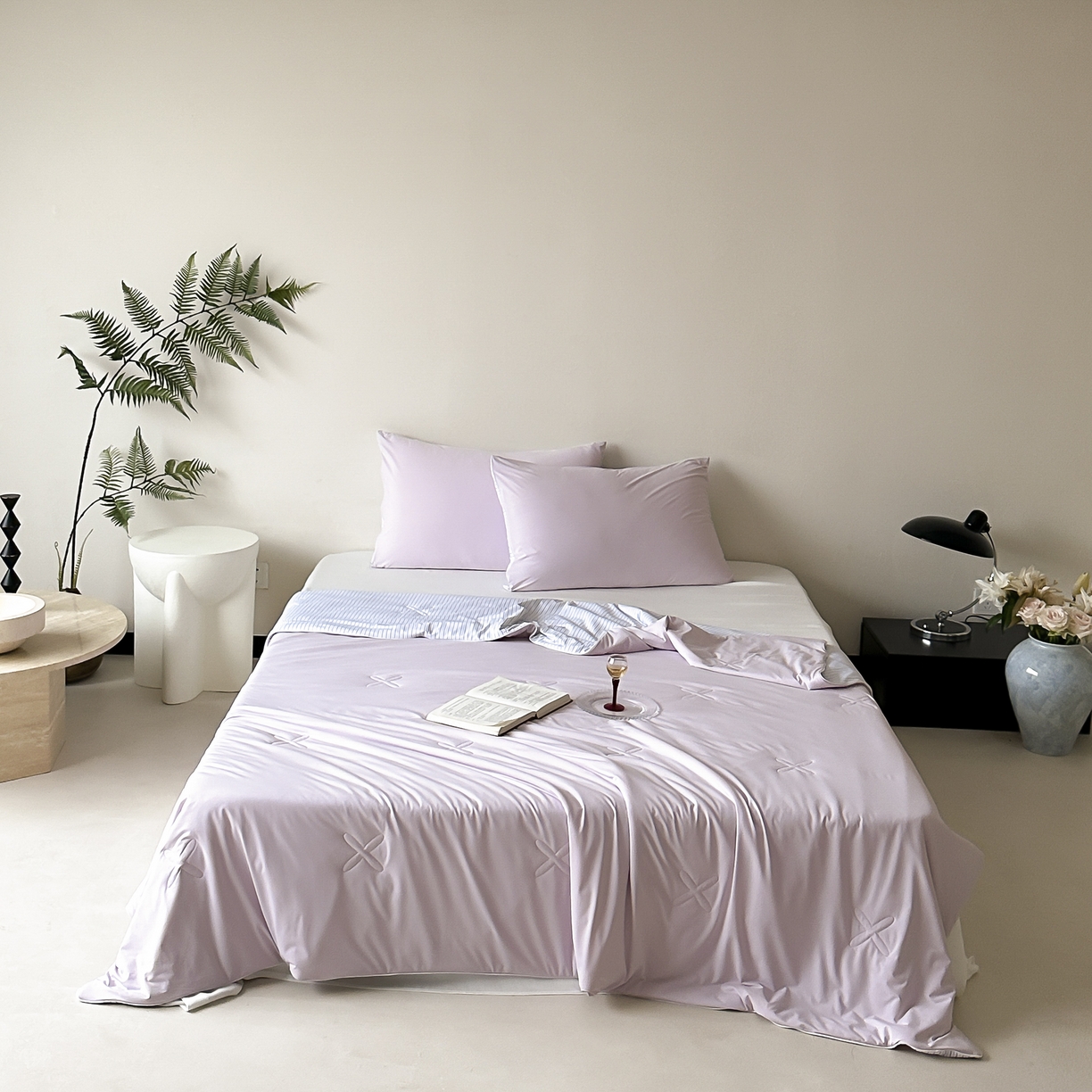 91家纺网 家纺一手货源 找家纺 （总）赫帛 2025春夏新款冰屿双境数码印花夏被夏凉被空调被单夏被