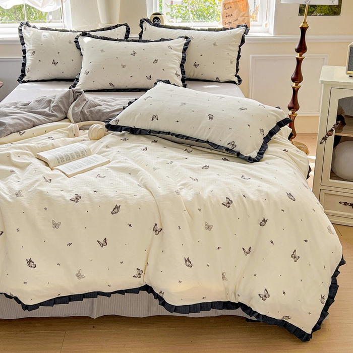 91家纺网 家纺一手货源 找家纺 （总）仟网汇 2025新款赫本风四件套