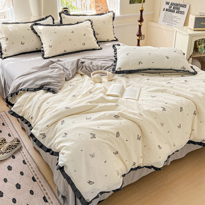 91家纺网 家纺一手货源 找家纺 （总）仟网汇 2025新款赫本风四件套