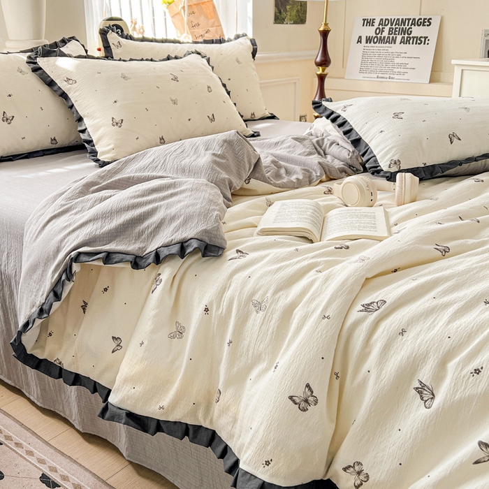 91家纺网 家纺一手货源 找家纺 （总）仟网汇 2025新款赫本风四件套