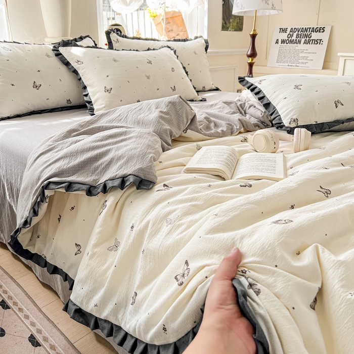 91家纺网 家纺一手货源 找家纺 （总）仟网汇 2025新款赫本风四件套