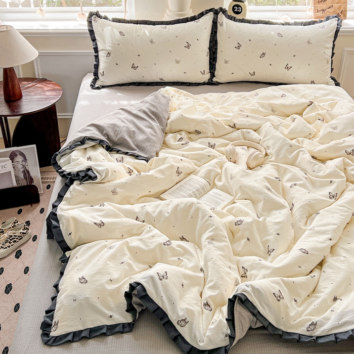 91家纺网 家纺一手货源 找家纺 （总）仟网汇 2025新款赫本风四件套