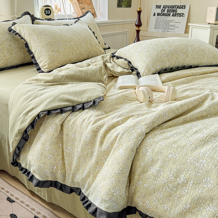 91家纺网 家纺一手货源 找家纺 仟网汇 2025新款赫本风四件套 赫本风-安夏