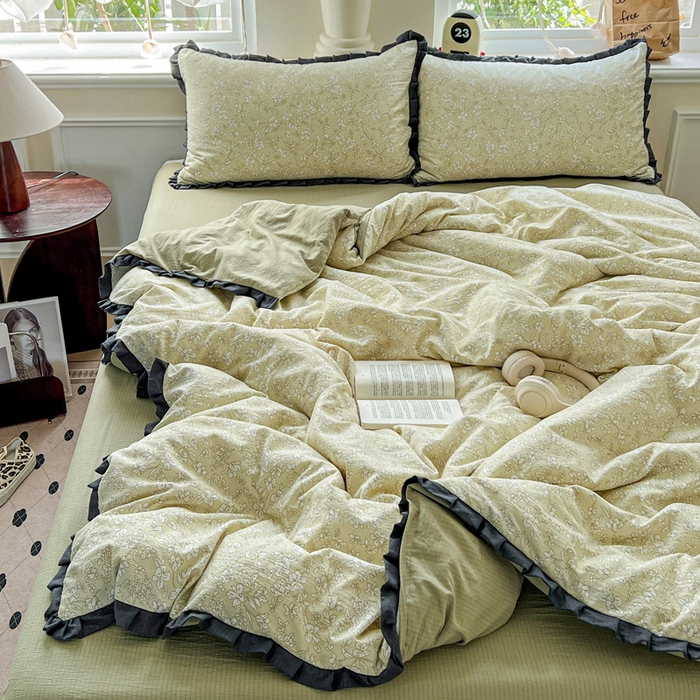 91家纺网 家纺一手货源 找家纺 仟网汇 2025新款赫本风四件套 赫本风-安夏