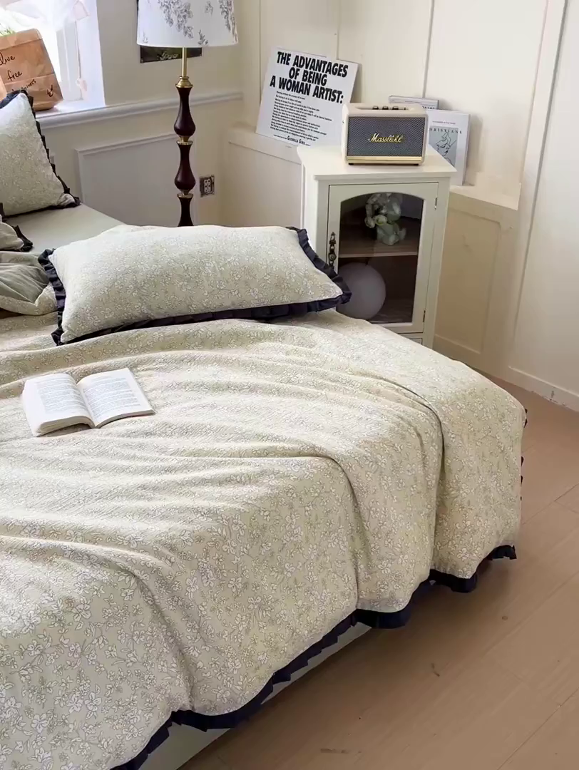 91家纺网 家纺一手货源 找家纺 仟网汇 2025新款赫本风四件套 赫本风-安夏