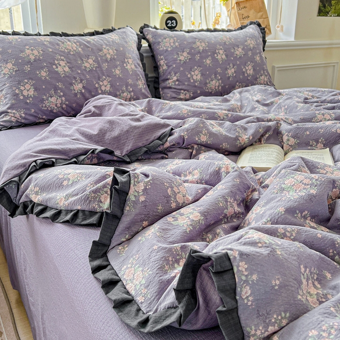 91家纺网 家纺一手货源 找家纺 仟网汇 2025新款赫本风四件套 赫本风-豆蔻