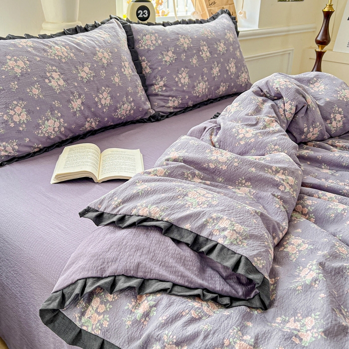 91家纺网 家纺一手货源 找家纺 仟网汇 2025新款赫本风四件套 赫本风-豆蔻