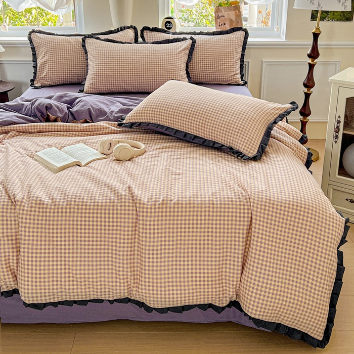 91家纺网 家纺一手货源 找家纺 仟网汇 2025新款赫本风四件套 赫本风-复古格