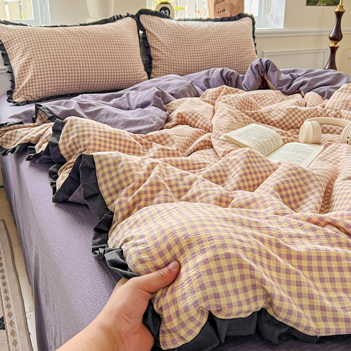 91家纺网 家纺一手货源 找家纺 仟网汇 2025新款赫本风四件套 赫本风-复古格