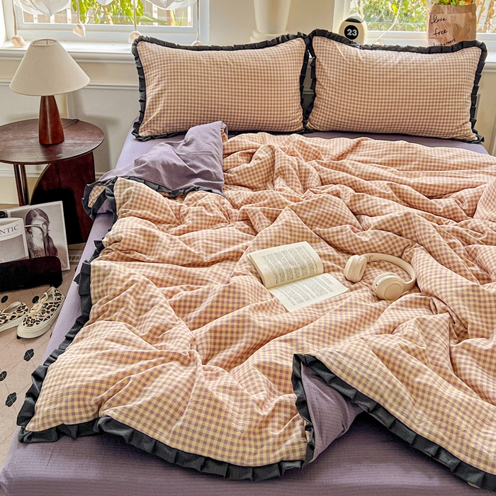 91家纺网 家纺一手货源 找家纺 仟网汇 2025新款赫本风四件套 赫本风-复古格