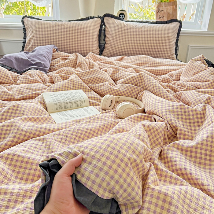 91家纺网 家纺一手货源 找家纺 仟网汇 2025新款赫本风四件套 赫本风-复古格