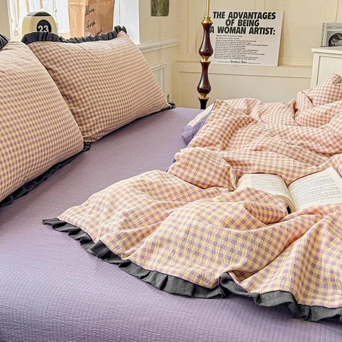 91家纺网 家纺一手货源 找家纺 仟网汇 2025新款赫本风四件套 赫本风-复古格